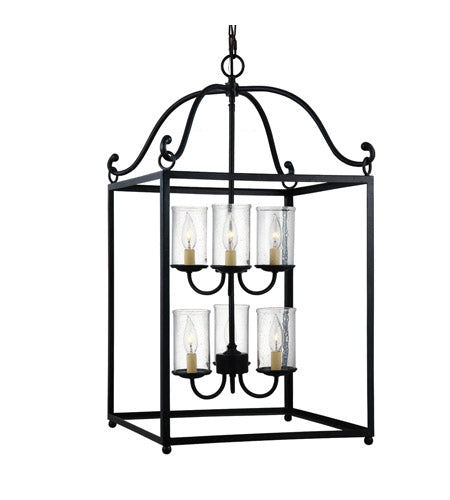 6 LIGHT DECLARATION CHANDELIER