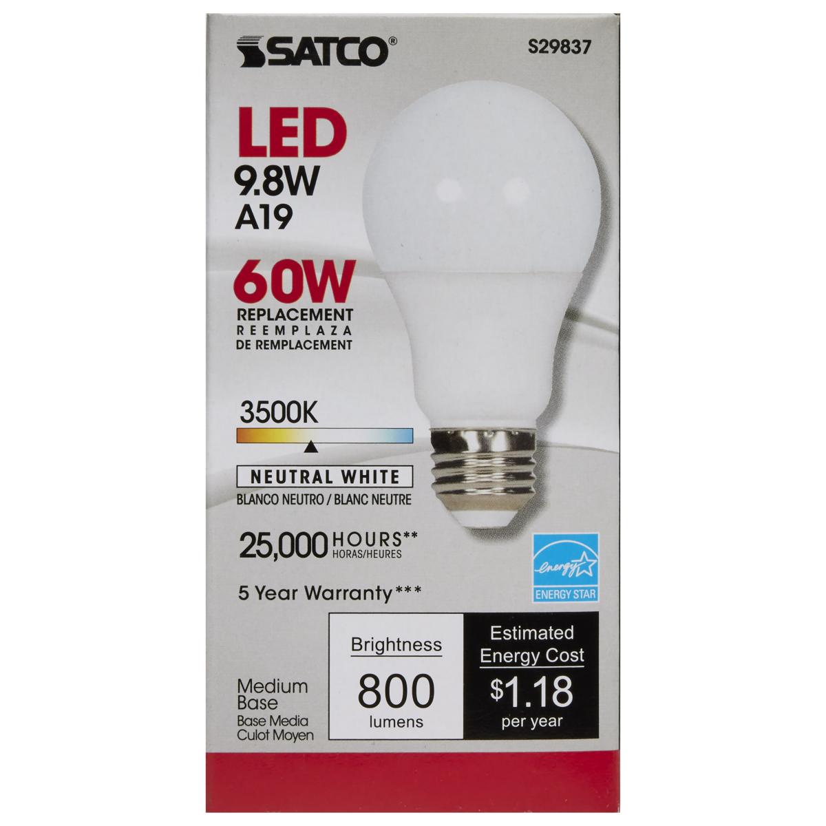9.8A19/OMNI/220/LED/35K
